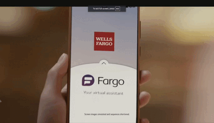 Wells Fargo mobile screens